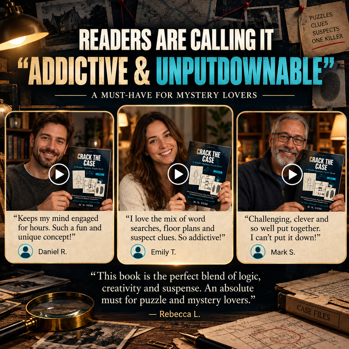 Murder Mystery Puzzle Book reader reactions