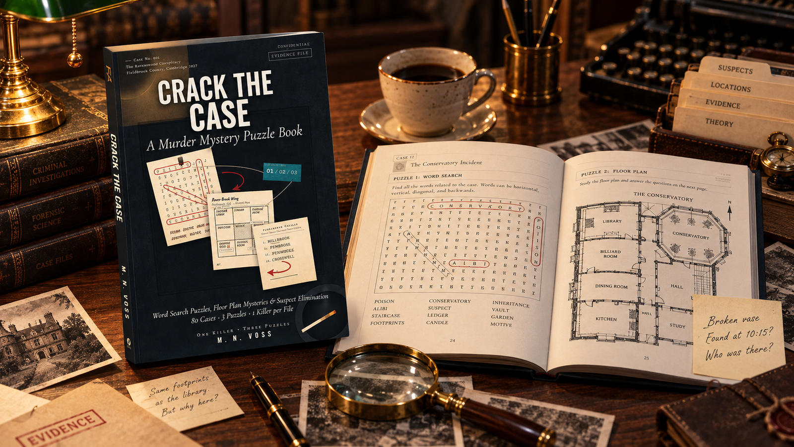 Murder mystery floor plan and suspect deduction
