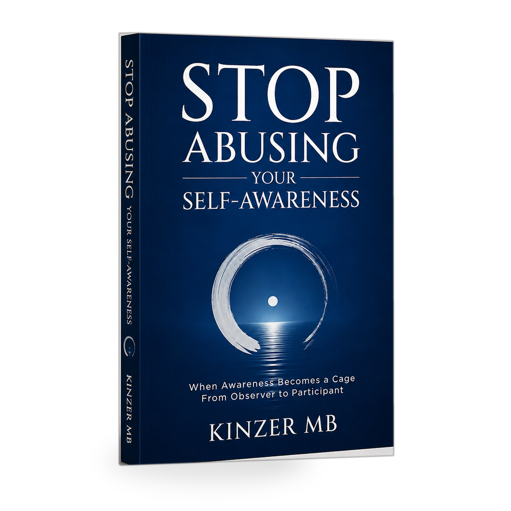 Stop Abusing Your Self Awareness book on white background