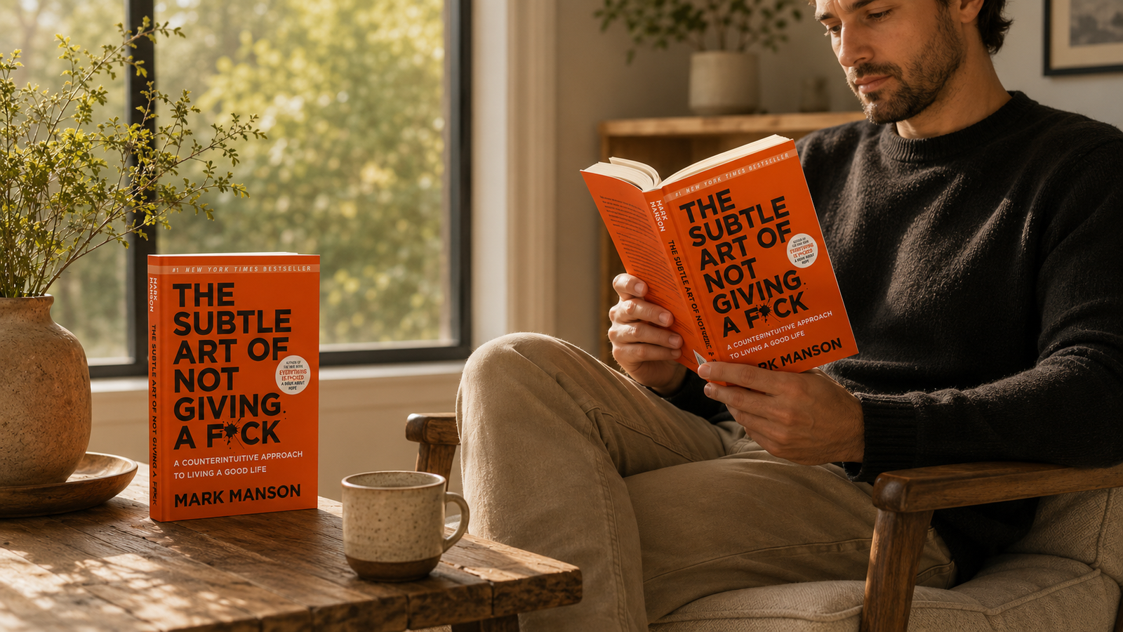 The Subtle Art of Not Giving a F*ck values and intentional living scene