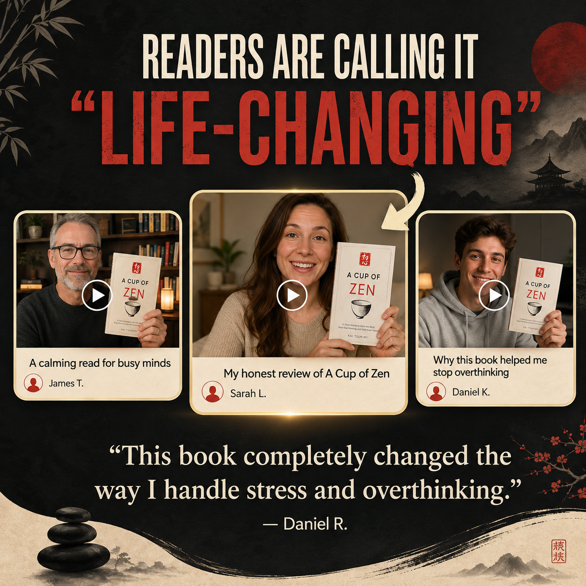 Readers describe A Cup of Zen as life-changing for stress and overthinking